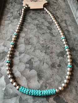 Grooved Bead Necklace