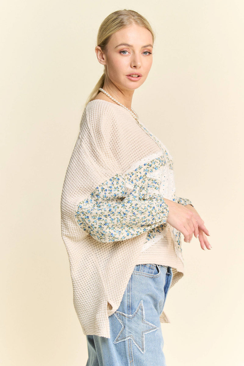 Multi Star Patchwork Blouse