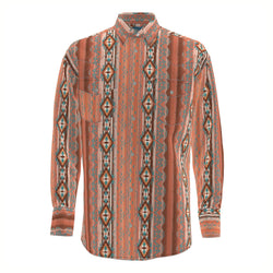 Checotah® Western Long Sleeve Shirt - Rust