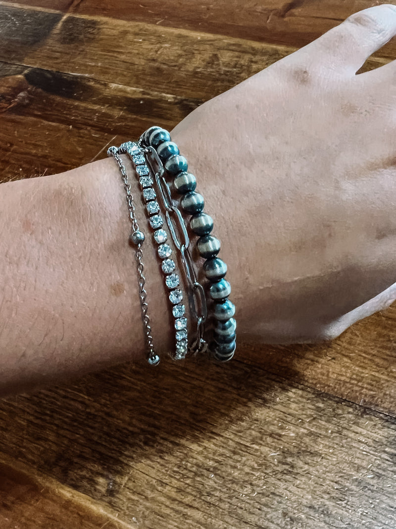 Large Navajo Stretch Bracelet