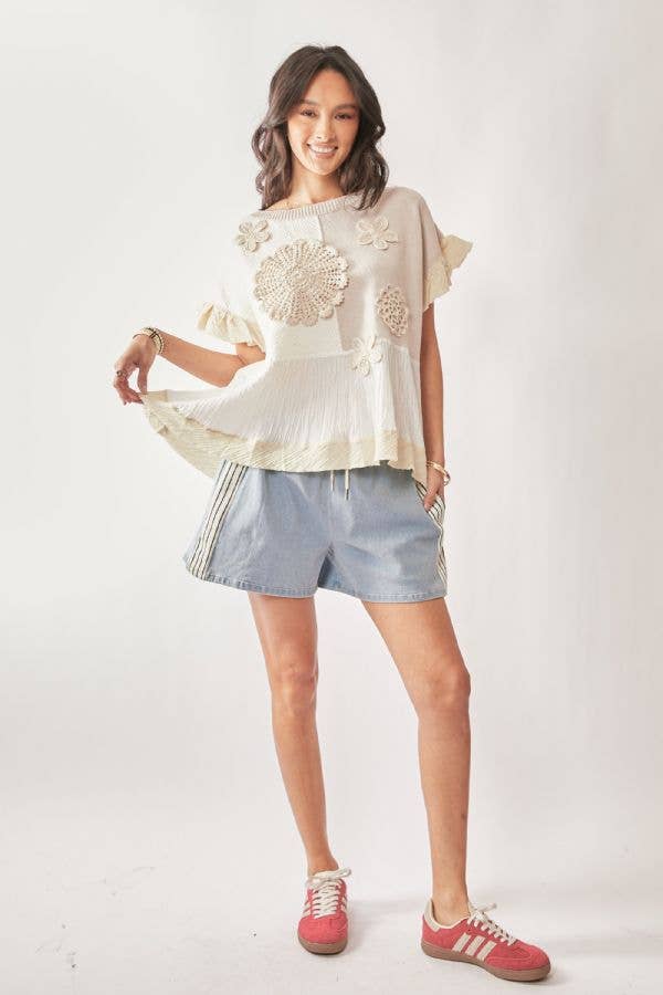 The Sweater Blossoms Top