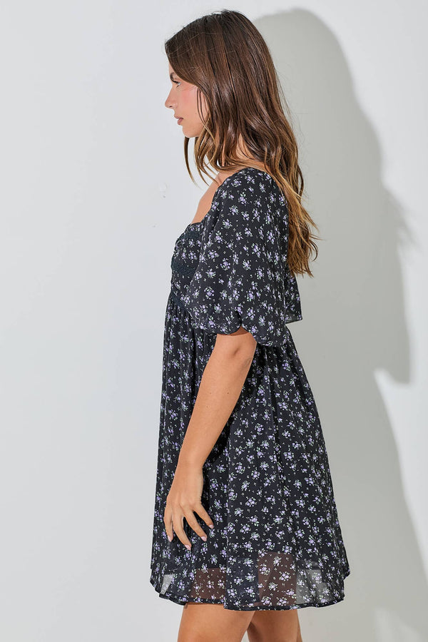 Gavaline Floral Dress