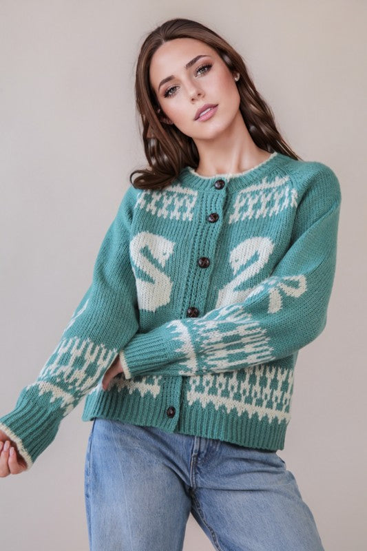 Swan Knit Sweater
