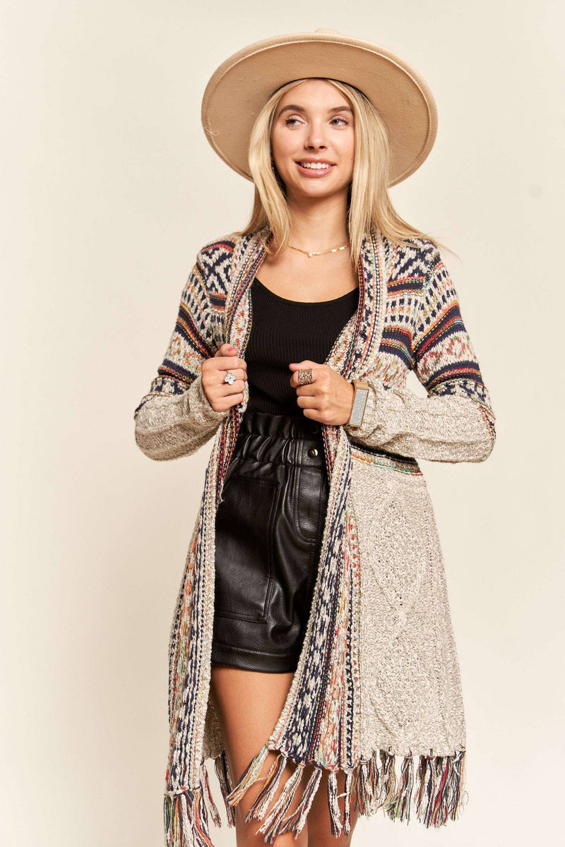 Aztec Sweater Cardigan