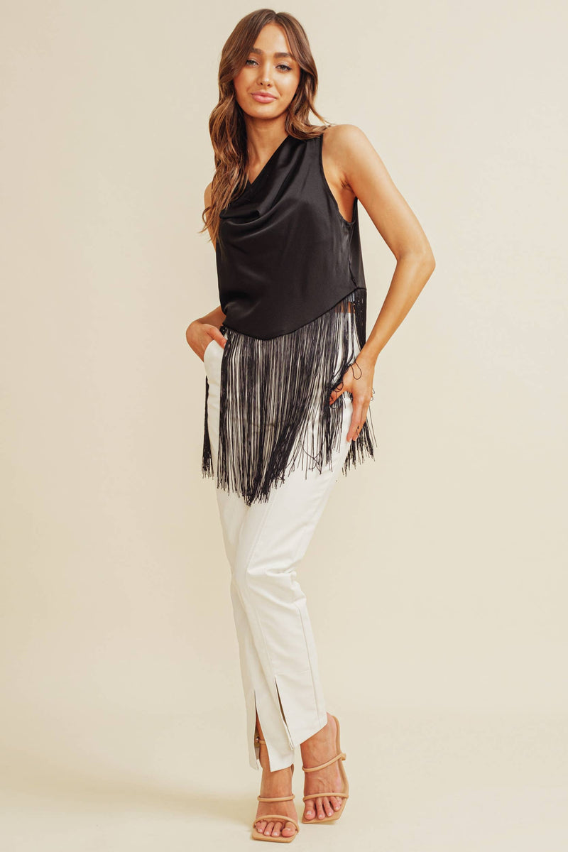 Keep It Casual Fringed Top