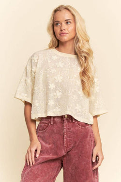 Floral Cream Top