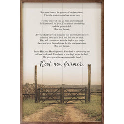 Rest Now Farmer: 16 x 24 x 1.5
