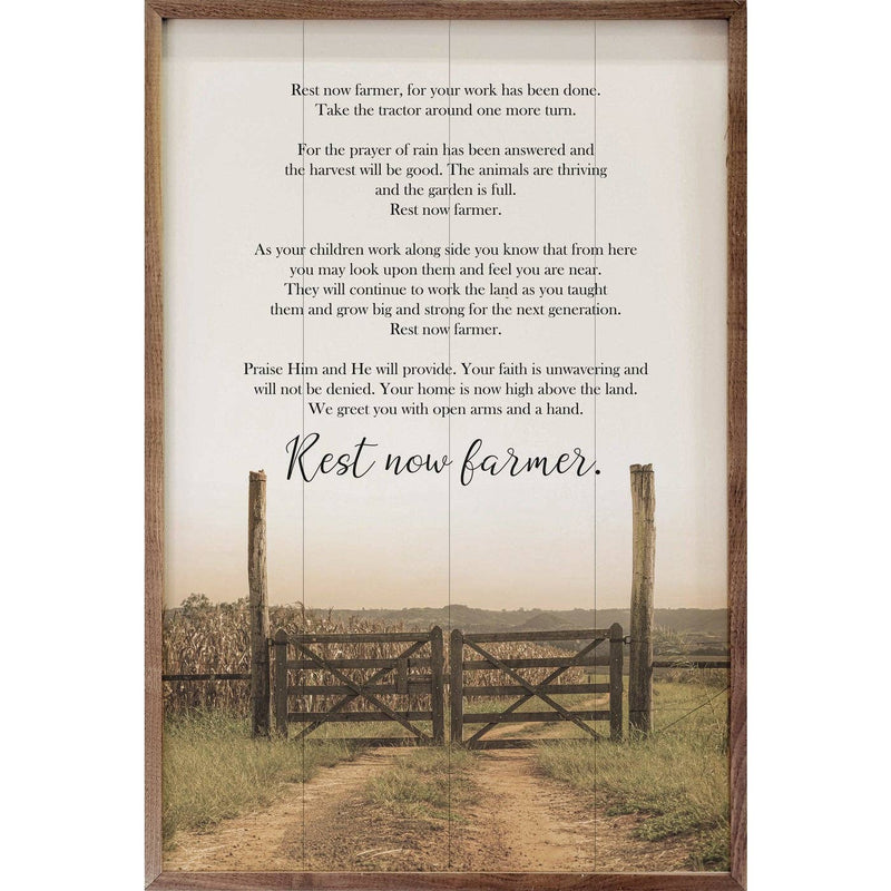 Rest Now Farmer: 16 x 24 x 1.5