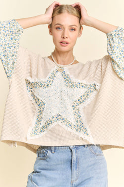 Multi Star Patchwork Blouse