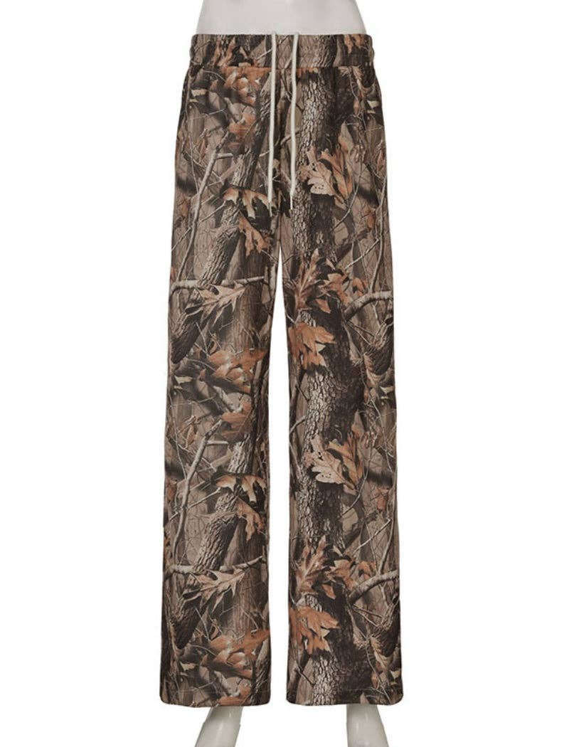 High-Waisted Camo Pants