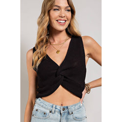 Sweater Twist Crop