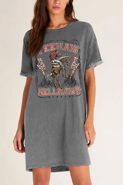 Yee Haws and Hell Naws T-shirt Dress