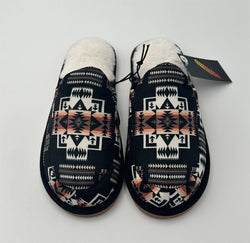 Black Aztec Slippers