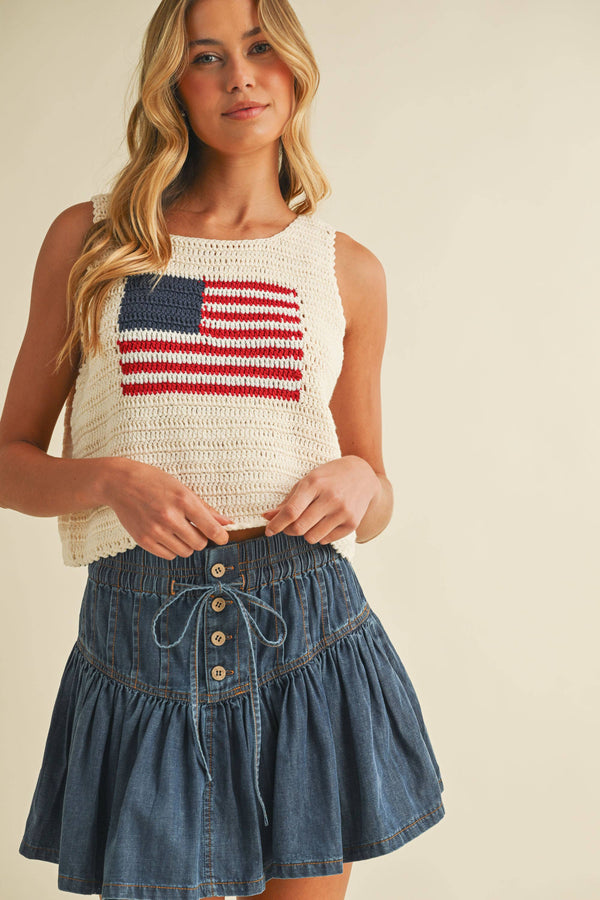 USA Knitted Tank