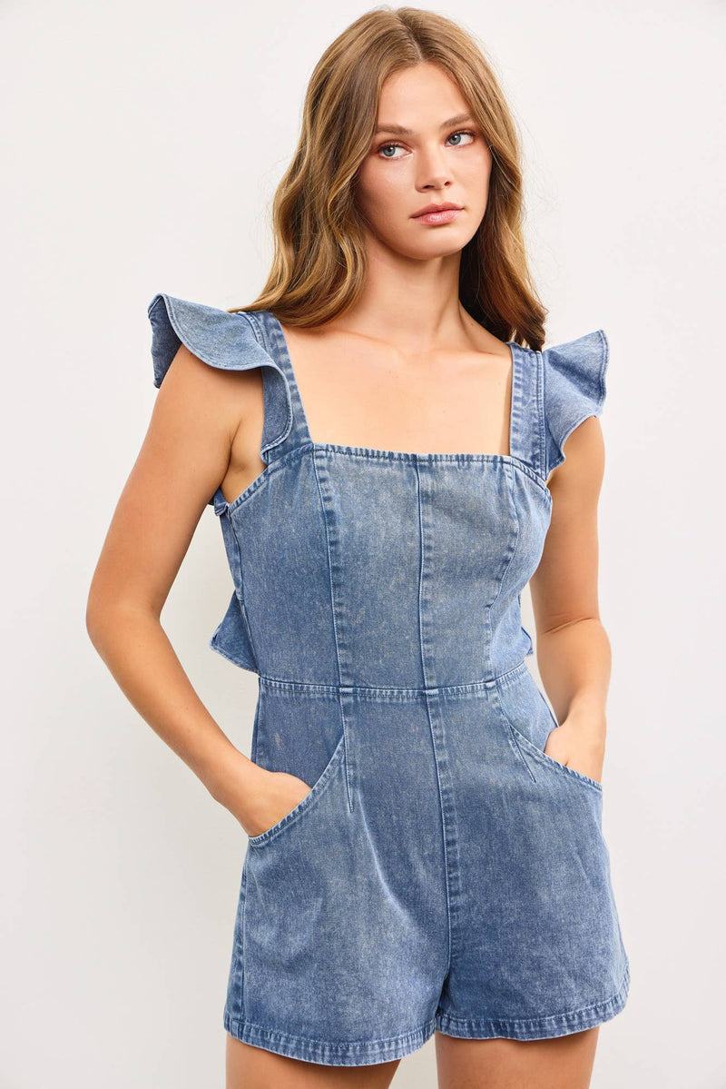 RUFFLE ROMPER