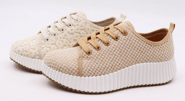 Floral Crochet Sneakers