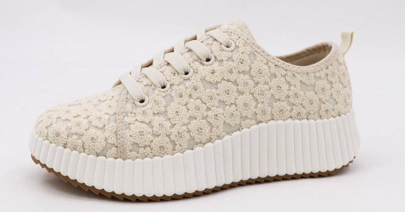 Floral Crochet Sneakers