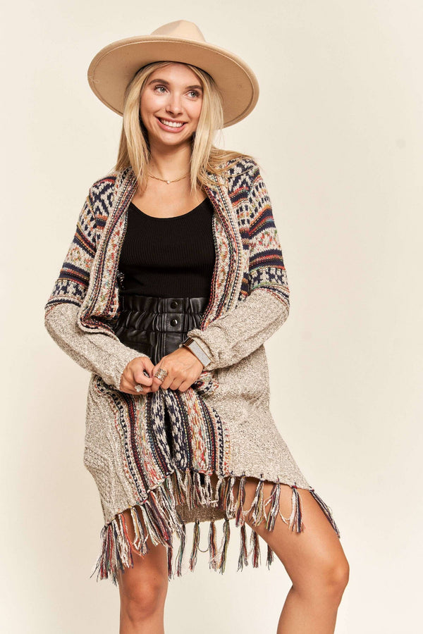 Aztec Sweater Cardigan