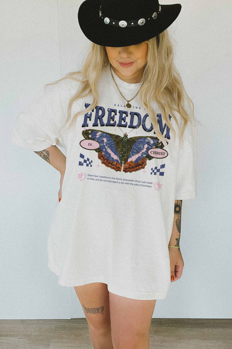 Freedom in Christ Oversized Tee