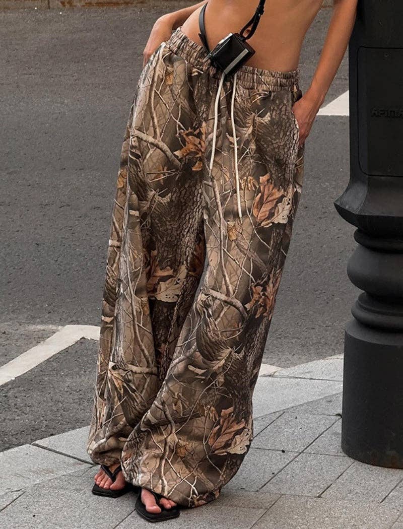 High-Waisted Camo Pants