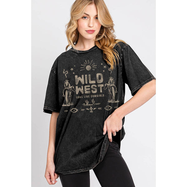 WILD WEST OVERSIZED GRAPHIC TEE