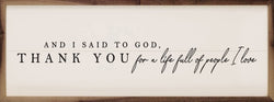 For All The People I Love White: 36 x 12 x 1.5