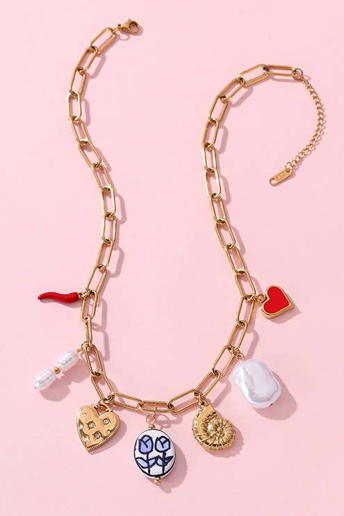 Chili Pepper Charm Necklace