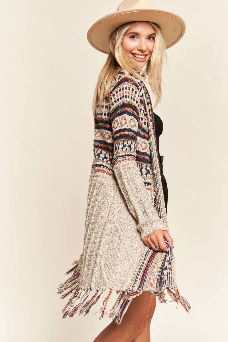 Aztec Sweater Cardigan