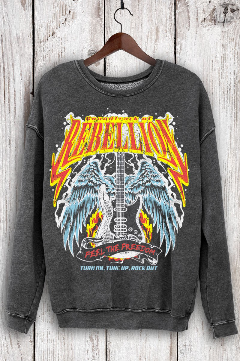 Rock n Roll Rebellion Graphic Sweatshirt