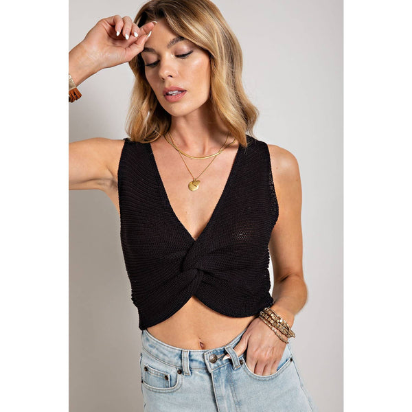 Sweater Twist Crop