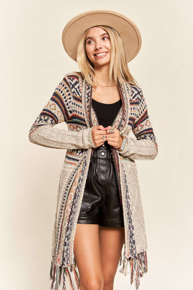 Aztec Sweater Cardigan