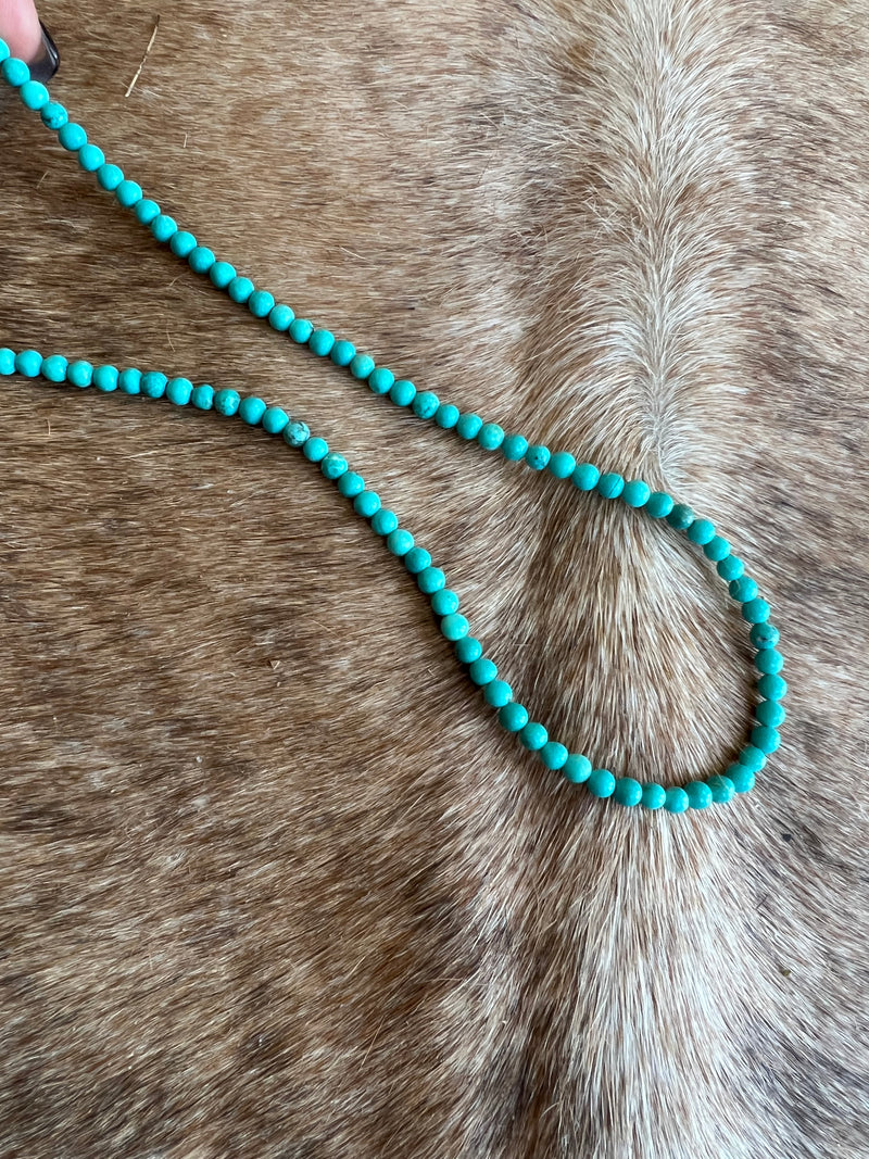Composite Turquoise Bead Necklaces