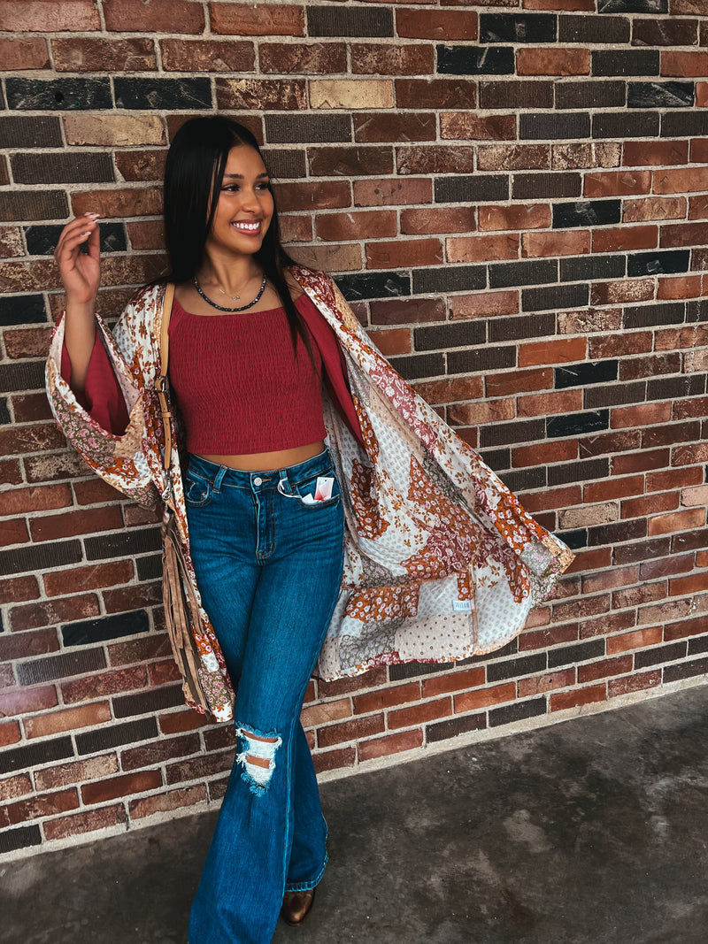 Fall Patchwork Kimono