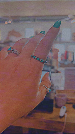 Stretch Ring REAL REAL Turquoise