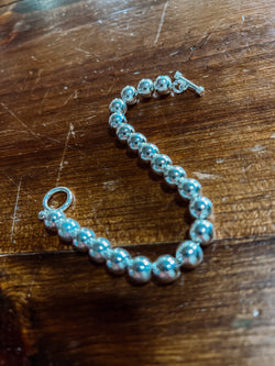 Silver Toggle Ball Chain Bracelet