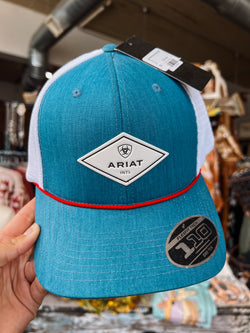 Blue Ariat Rope Logo Hat