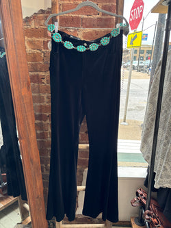 Black Velvet Bell Bottoms