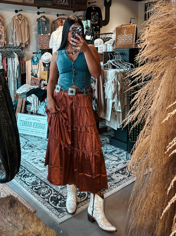 Sienna Satin Skirt