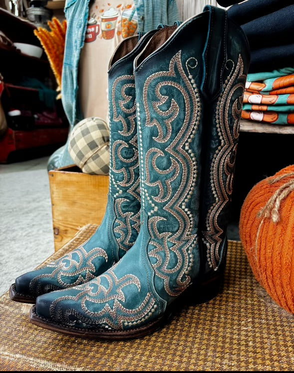 Blue Jean Embroidery & Triad Boots