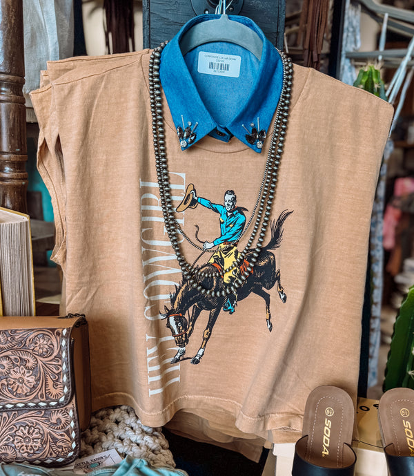 “Hey Cowgirl” Muscle Tee