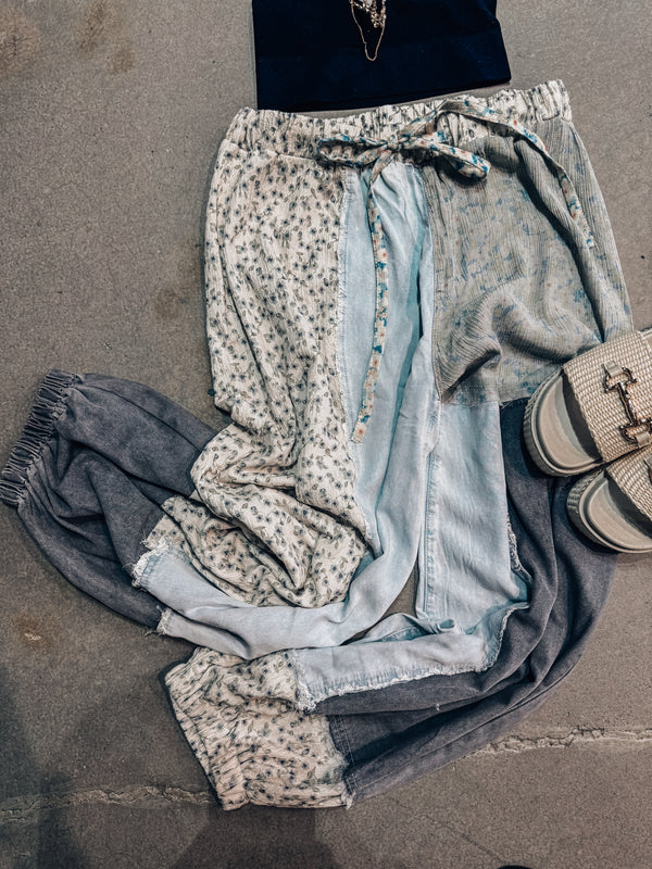 Denim Daisy Jogger Pant