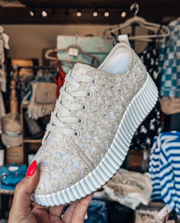 Floral Crochet Sneakers
