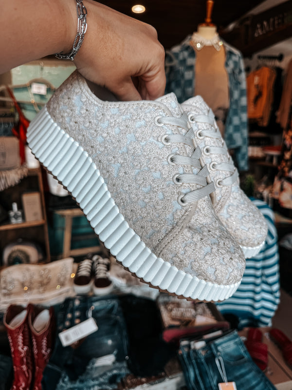 Floral Crochet Sneakers