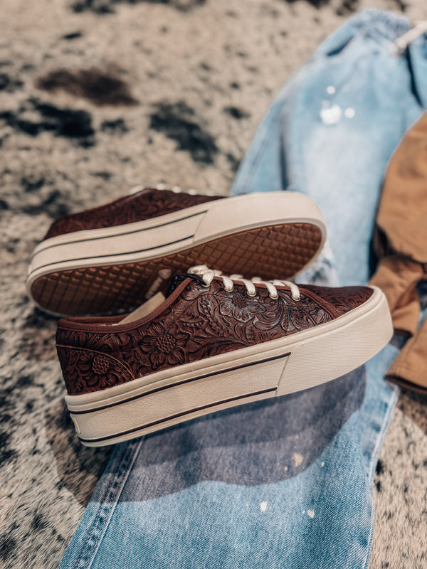 Tooled Platform Sneakers