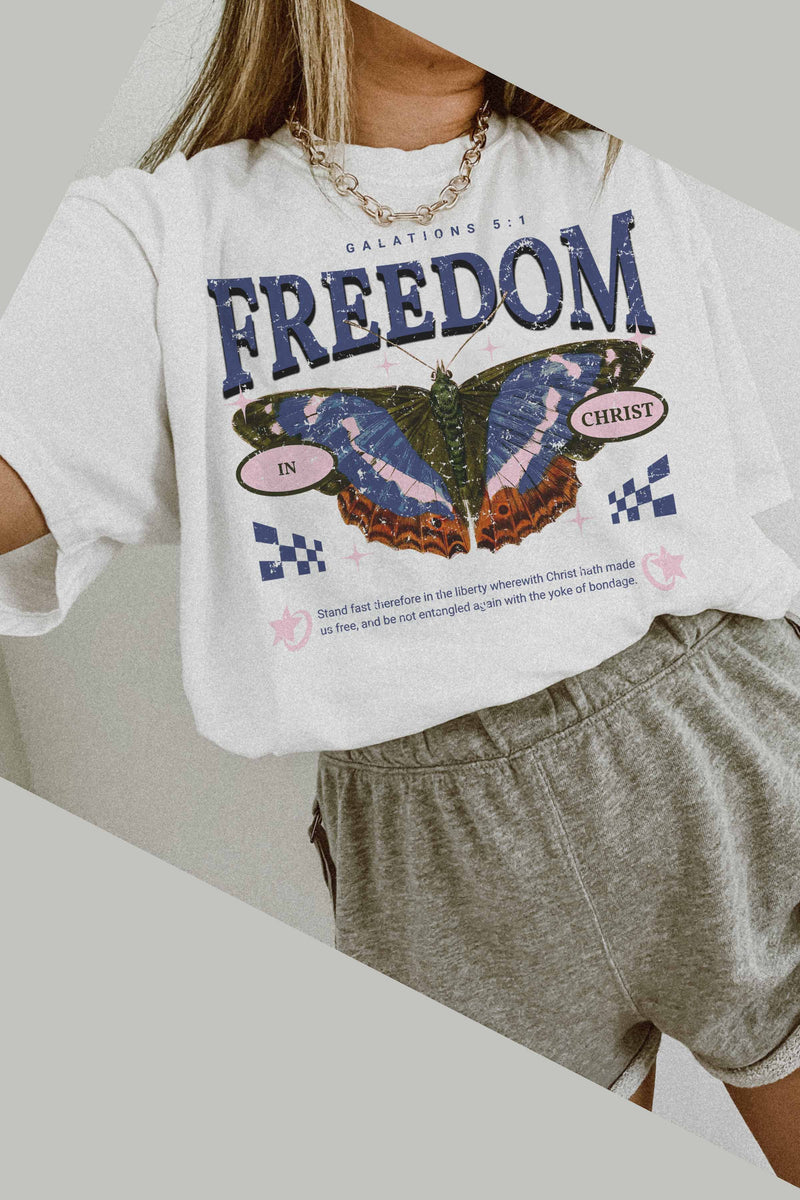 Freedom in Christ Oversized Tee