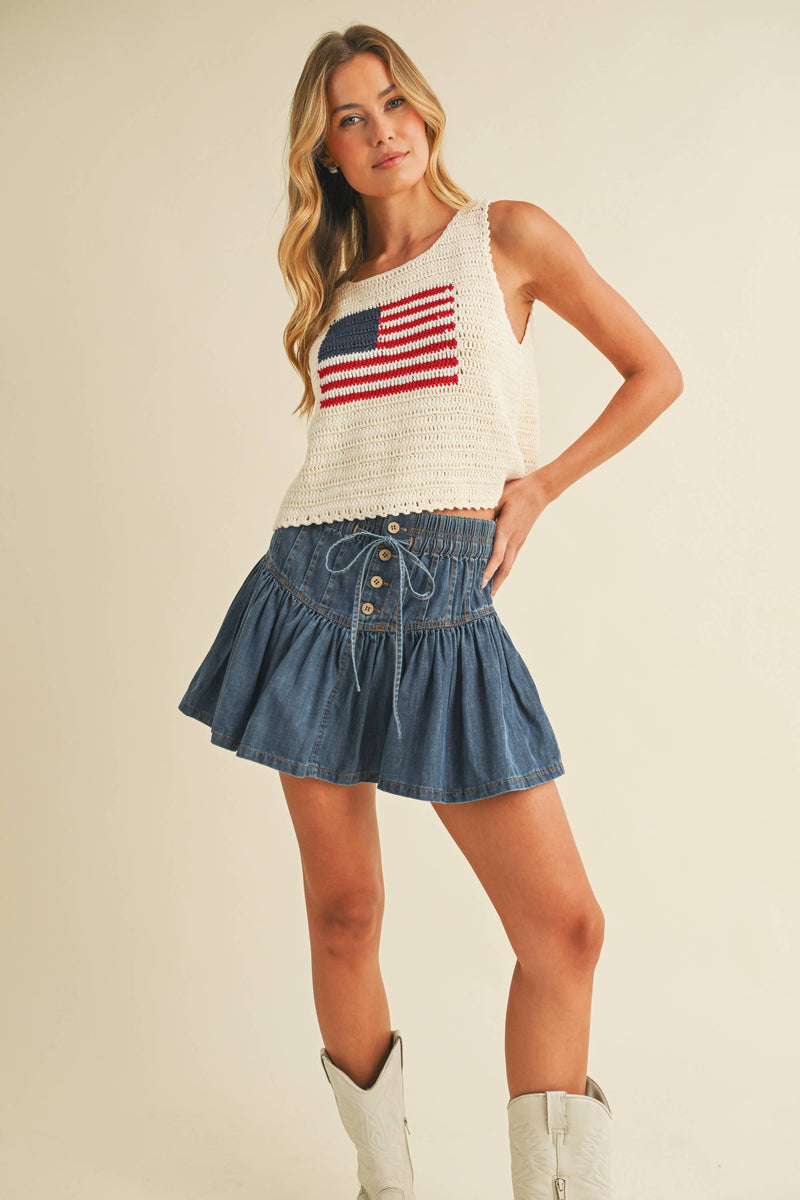 USA Knitted Tank