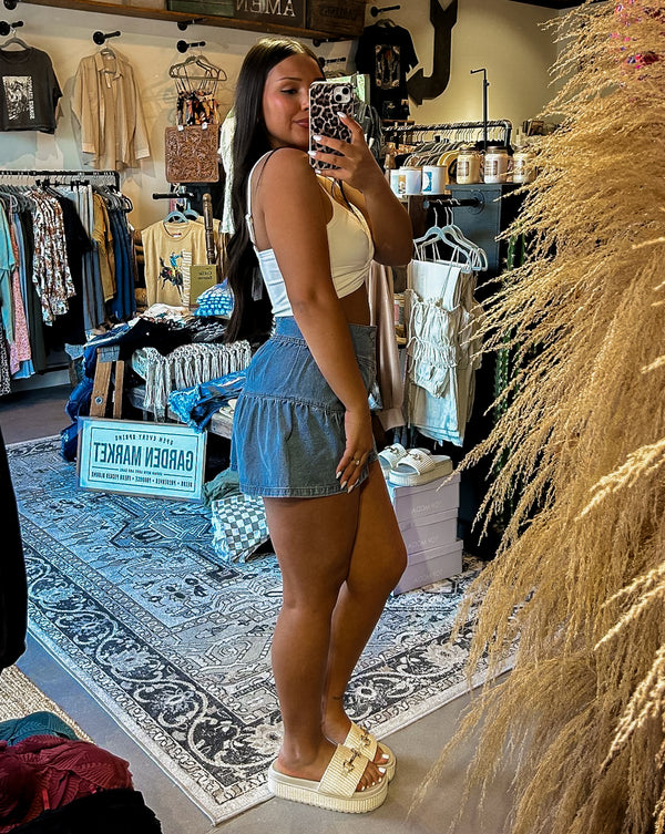 Ruffle Bottom Shorts
