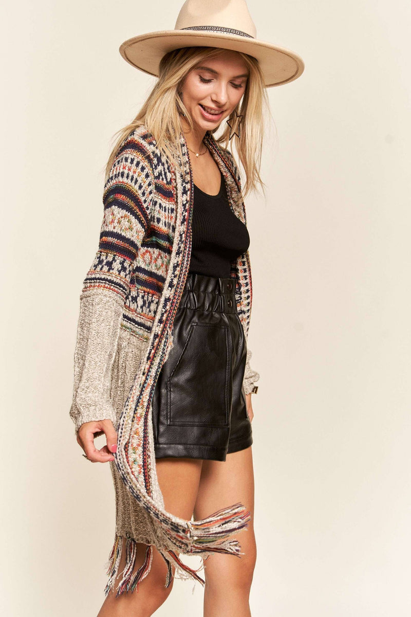 Aztec Sweater Cardigan