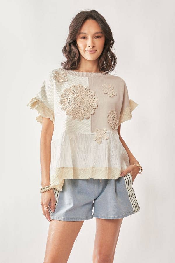 The Sweater Blossoms Top