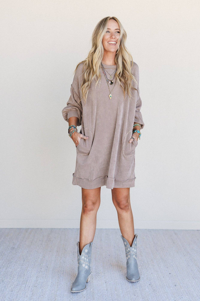 Moon Glow Long Sleeve Dress